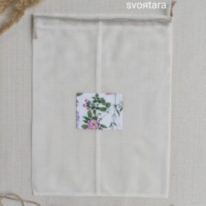 Торбинка сітка Fiori молочний 25Х35