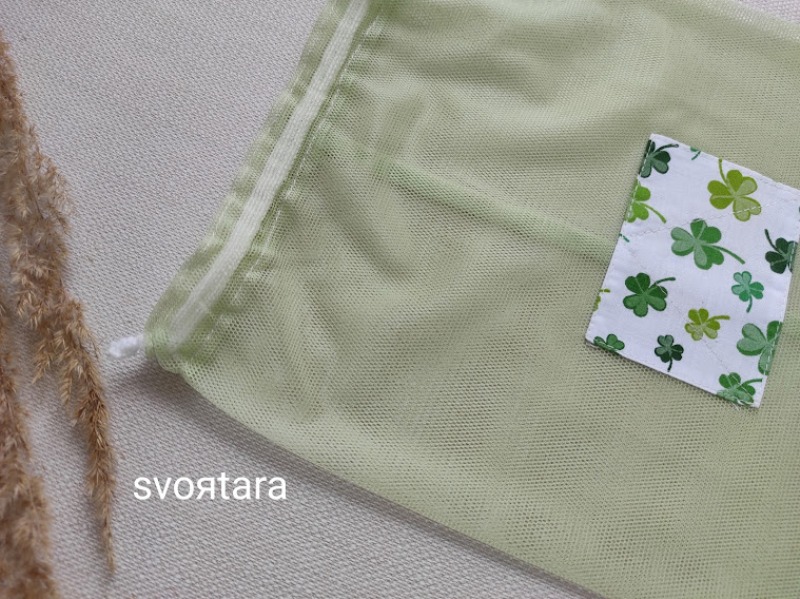 Торбинка сітка Clover зелений 25Х35 - Зображення 3
