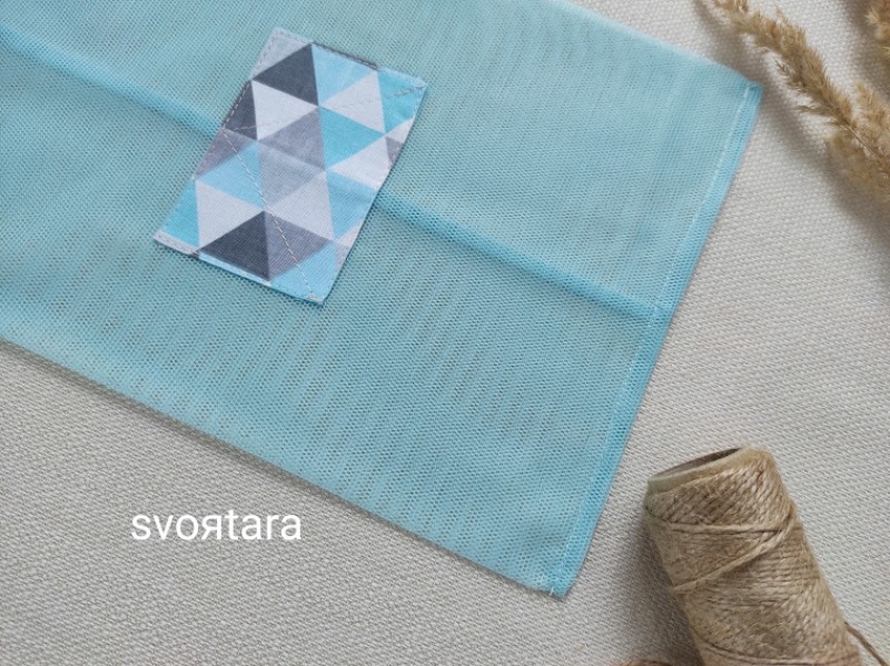 Торбинка сітка Mosaic блакитний 20х30 - Зображення 2