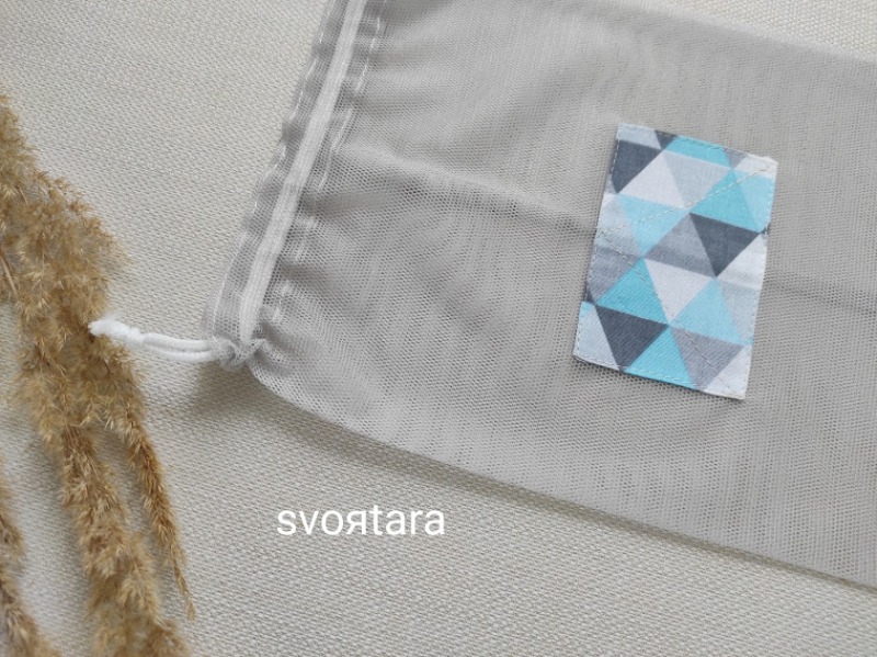 Торбинка сітка Mosaic сірий 20х30 - Зображення 3
