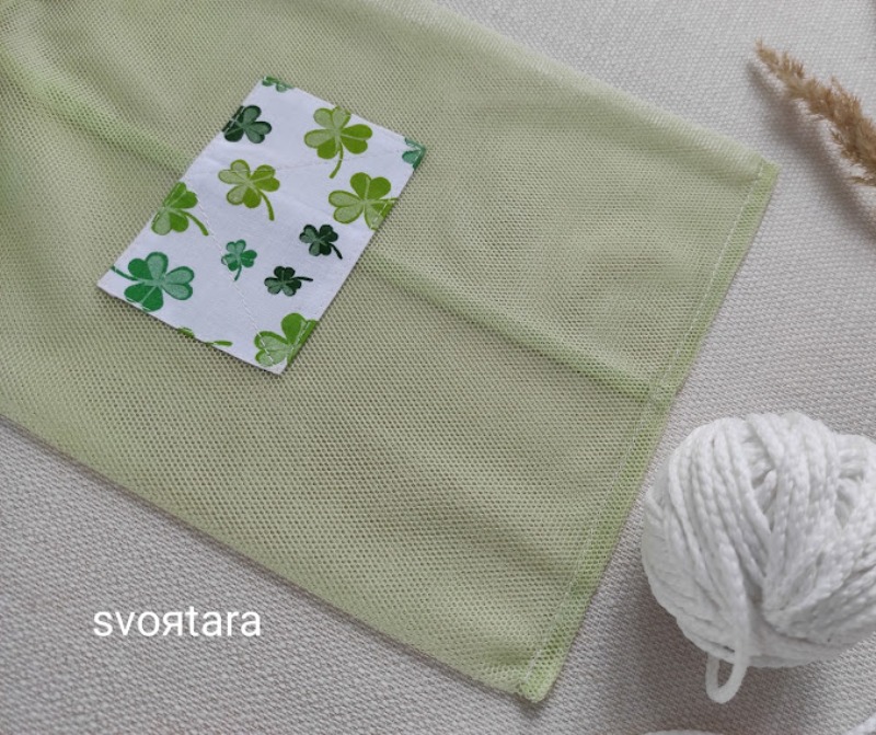Торбинка сітка Clover зелений 20х30 - Зображення 2