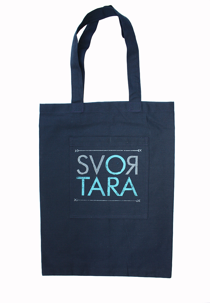 Шопер SVOЯTARA blue для покупок 33х43 бавовна
