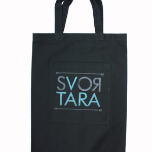 Шопер SVOЯTARA black для покупок 33х43 бавовна