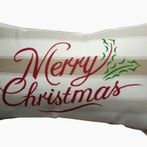 Подушка декоративна з наповненням Merry Christmas бежевий 02 30x50