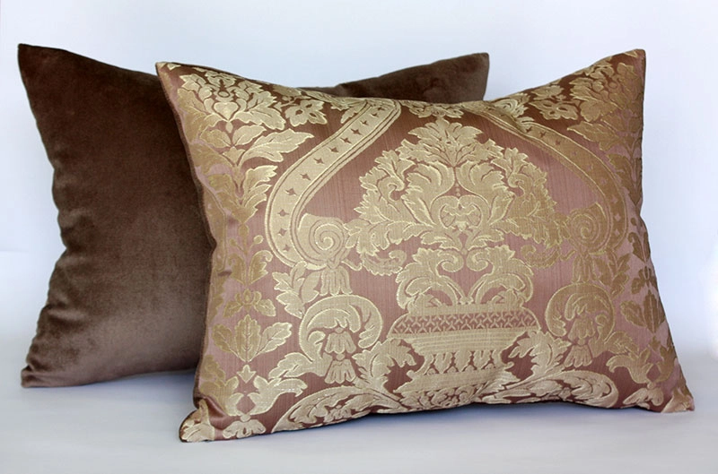 Подушка декоративна з наповненням Damask бежевий - 30х50 - Зображення 3